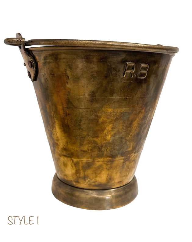 Indian Brass Bucket - Large