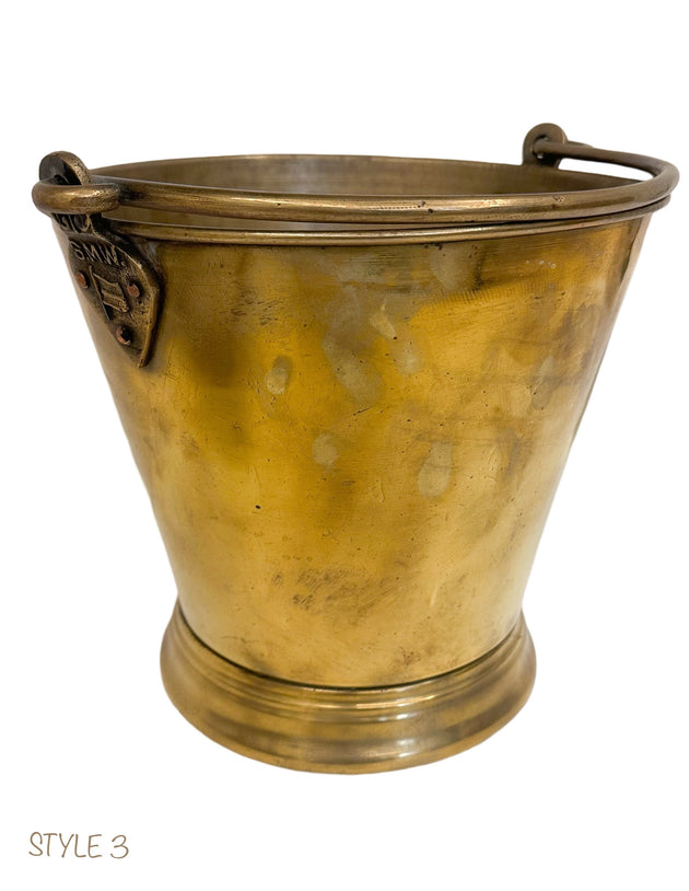 Indian Brass Bucket - Large