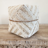 Beaded Boxes - White & Natural
