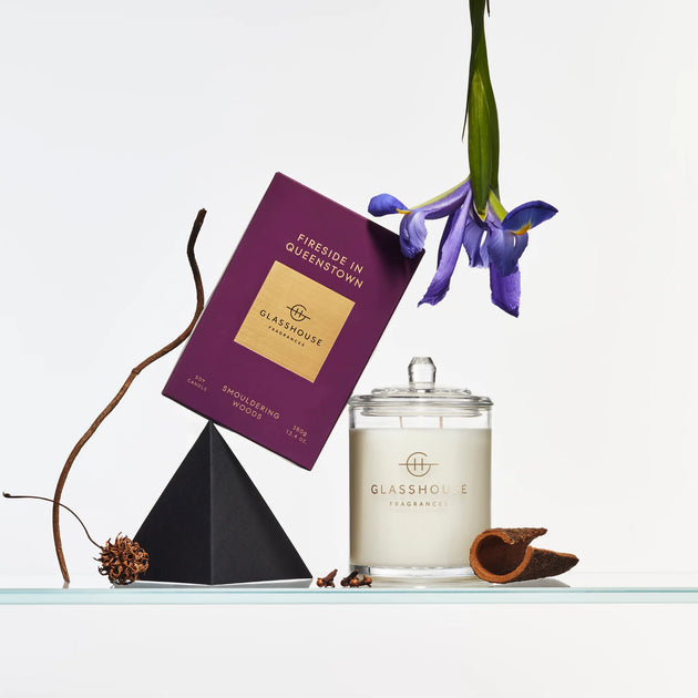 GLASSHOUSE CANDLE - FIRESIDE IN QUEENSTOWN - 380g