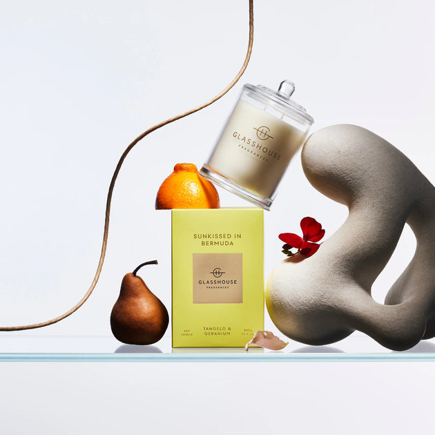 GLASSHOUSE CANDLE - SUNKISSED IN BERMUDA - 380g