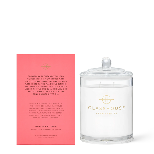 GLASSHOUSE CANDLE - FOREVER FLORENCE - 380g