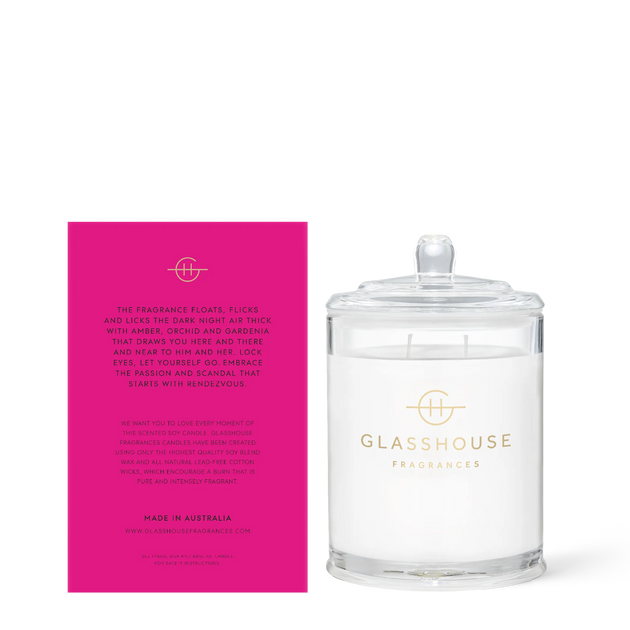 GLASSHOUSE CANDLE - RENDEZVOUS - 380g