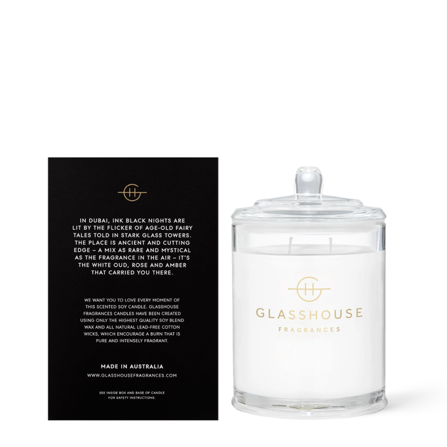 GLASSHOUSE CANDLE - ARABIAN NIGHTS - 380g