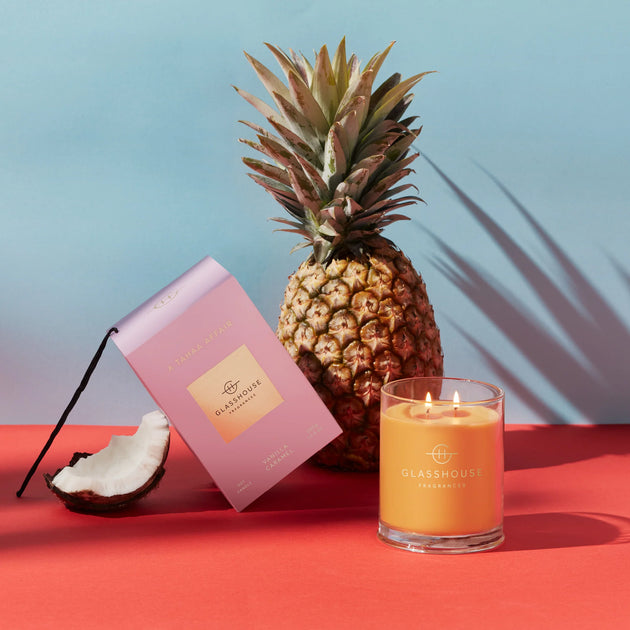 GLASSHOUSE CANDLE - A TAHAA AFFAIR - 380g