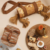 Golden Folk Picnic Rug
