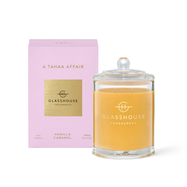 GLASSHOUSE CANDLE - A TAHAA AFFAIR - 380g