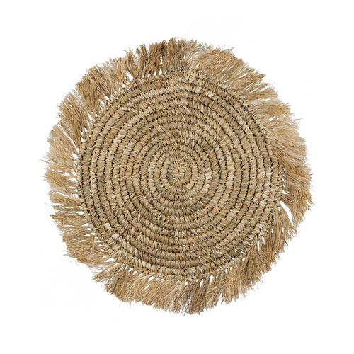 Wanderlust Fringe Placemats & Coasters - Natural