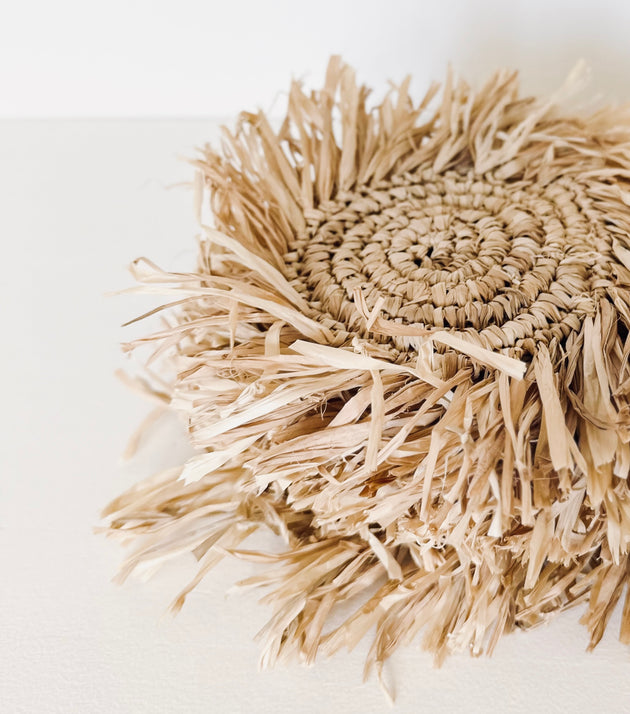 Wanderlust Fringe Placemats & Coasters - Natural