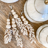 Cowrie Cluster Shell Keyring