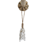 Tala Shell Tassel in Natural/White