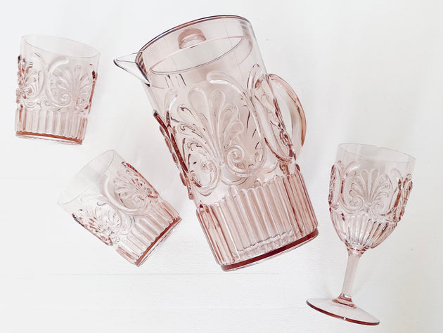Acrylic Wine Glass - Pale Pink