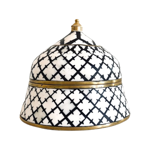 Bone Inlay Trinket Boxes - Diamond