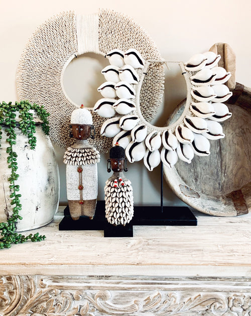 Cowrie Tribal Shell Collar - 2 Tiers