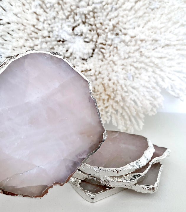 Rose Quartz Coasters