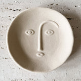 Ceramic Moon Trinket Dish - Sand
