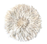 Bamileke Feather Juju Hat - White