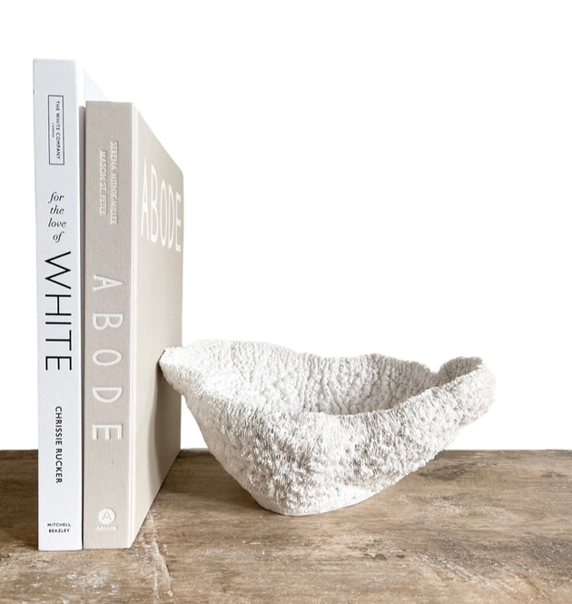 White Coral Bowl - Polyresin