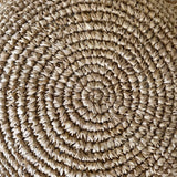 Raffia Fringed Cushion Cover - Round
