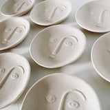 Ceramic Moon Trinket Dish - Sand