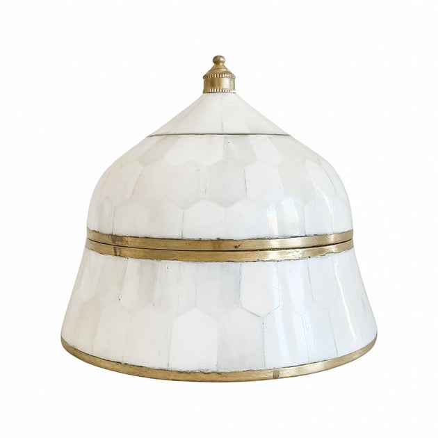 Bone Inlay Trinket Boxes - White