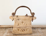 Vintage Teak Ghee Pot