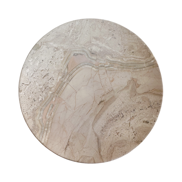 Mila Marble Round Footed Plate