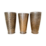 Vintage Brass Lassi Cups