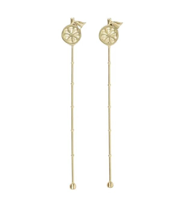 Tropico Cocktail Stirrers - Set of Two - Gold