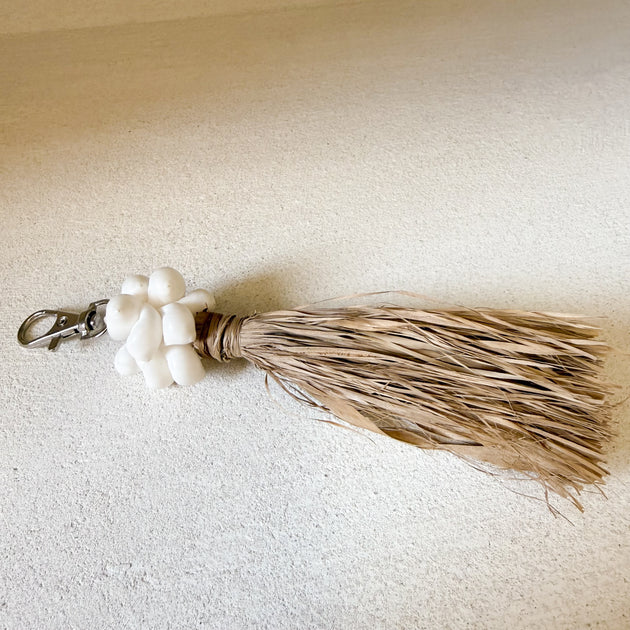 Raffia Tassel Keyring