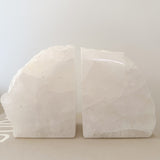 Clear Quartz Polished Bookends