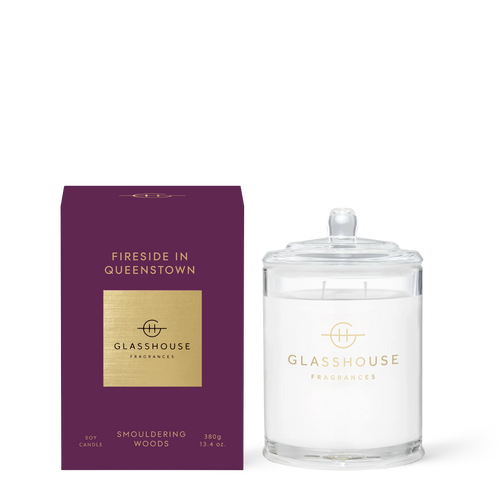GLASSHOUSE CANDLE - FIRESIDE IN QUEENSTOWN - 380g