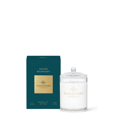 GLASSHOUSE CANDLE - VELVET RHAPSODY - 380g
