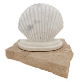 Edie Marble Shell Bookends - Set of 2
