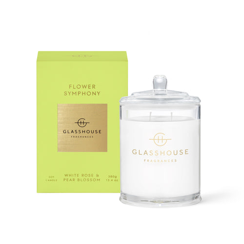 GLASSHOUSE CANDLE - FLOWER SYMPHONY - 380g
