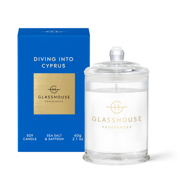 GLASSHOUSE CANDLE - DIVING INTO CYPRUS - 60g