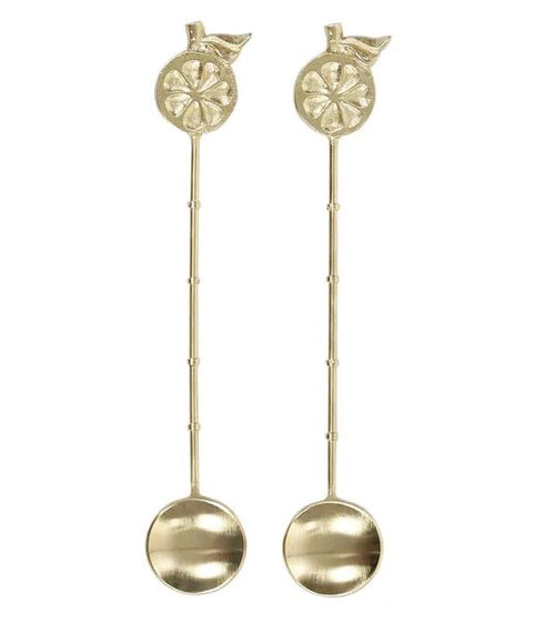 Tropico Brass Spoons - Set of Two - Gold