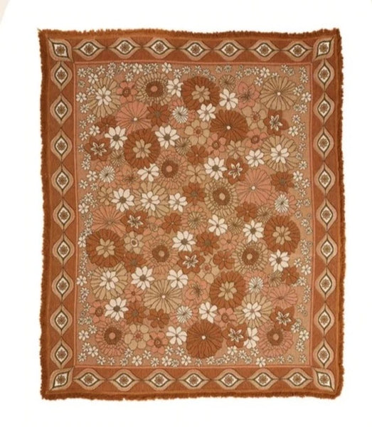 Copper coloured throws top