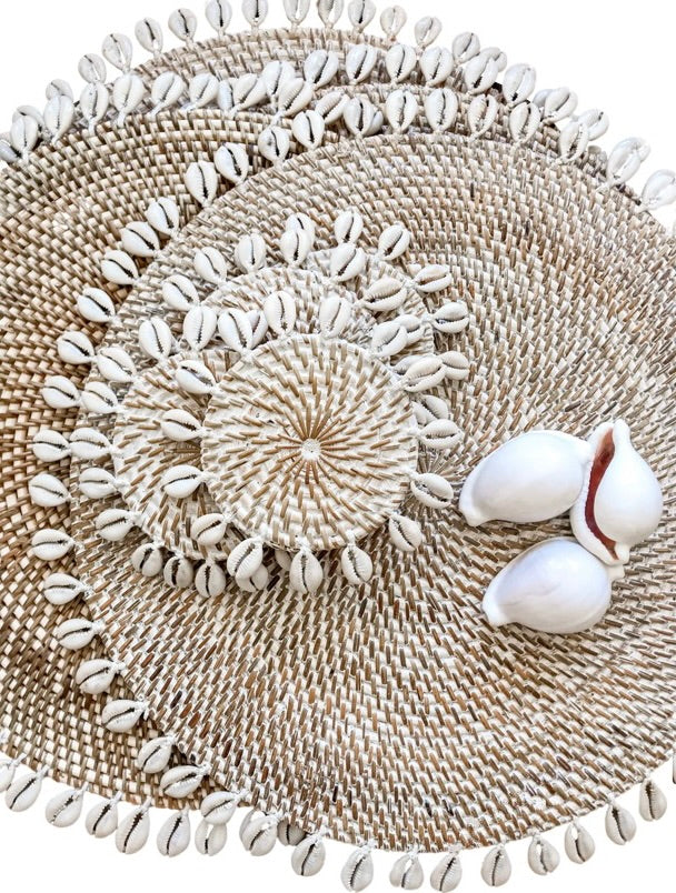Cowrie Shell Coasters & Placemats