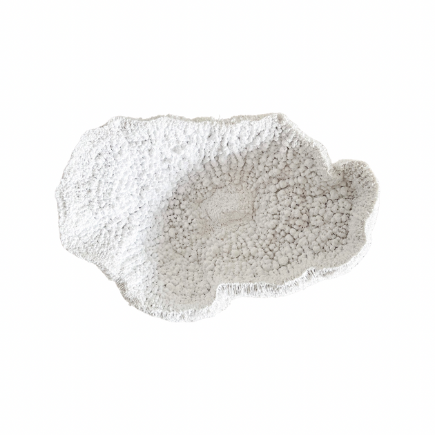White Coral Bowl - Polyresin