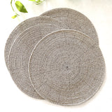 Beaded Placemats & Coasters - Natural & White