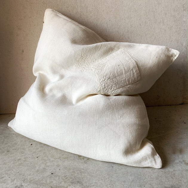 Patch-Ivory Cushion