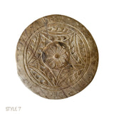 Bleached Wooden Chapati Plate, Old Indian