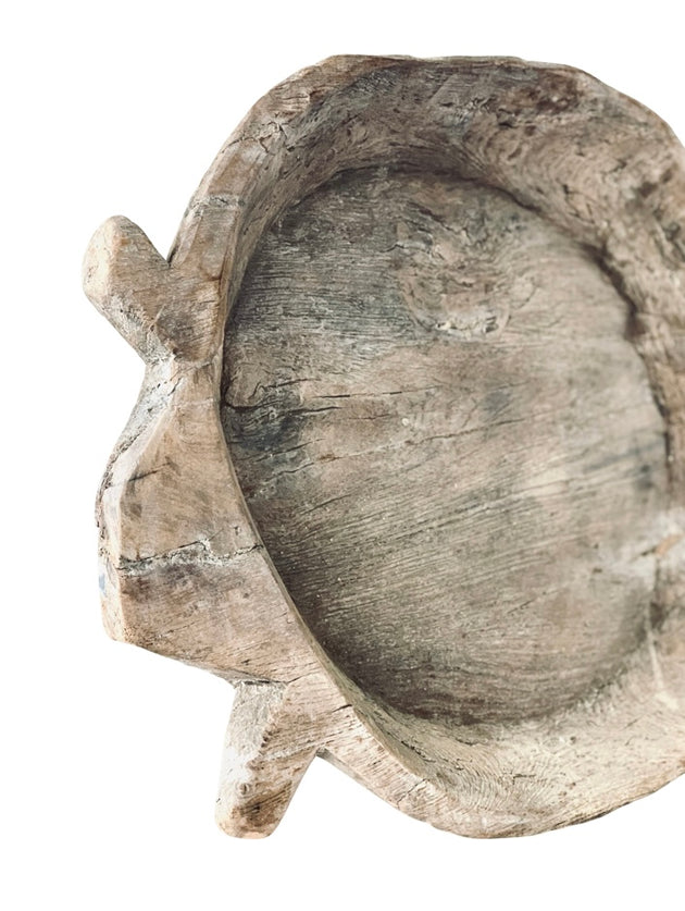 'Naga' bowl - Original piece, Bleached Wood