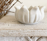 Marble Lotus Trinket Bowl