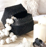 Beaded Boxes - Black