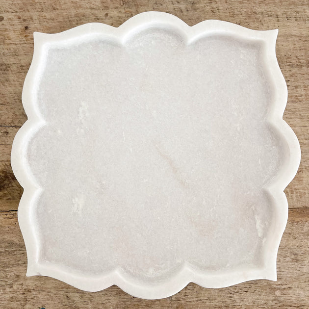 Marble Plate - Hand Carved