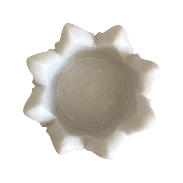 Marble Lotus Trinket Bowl