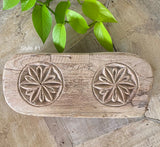 Carved Wooden Bajot, Vintage