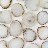 White Salt Quartz Coasters - Natural